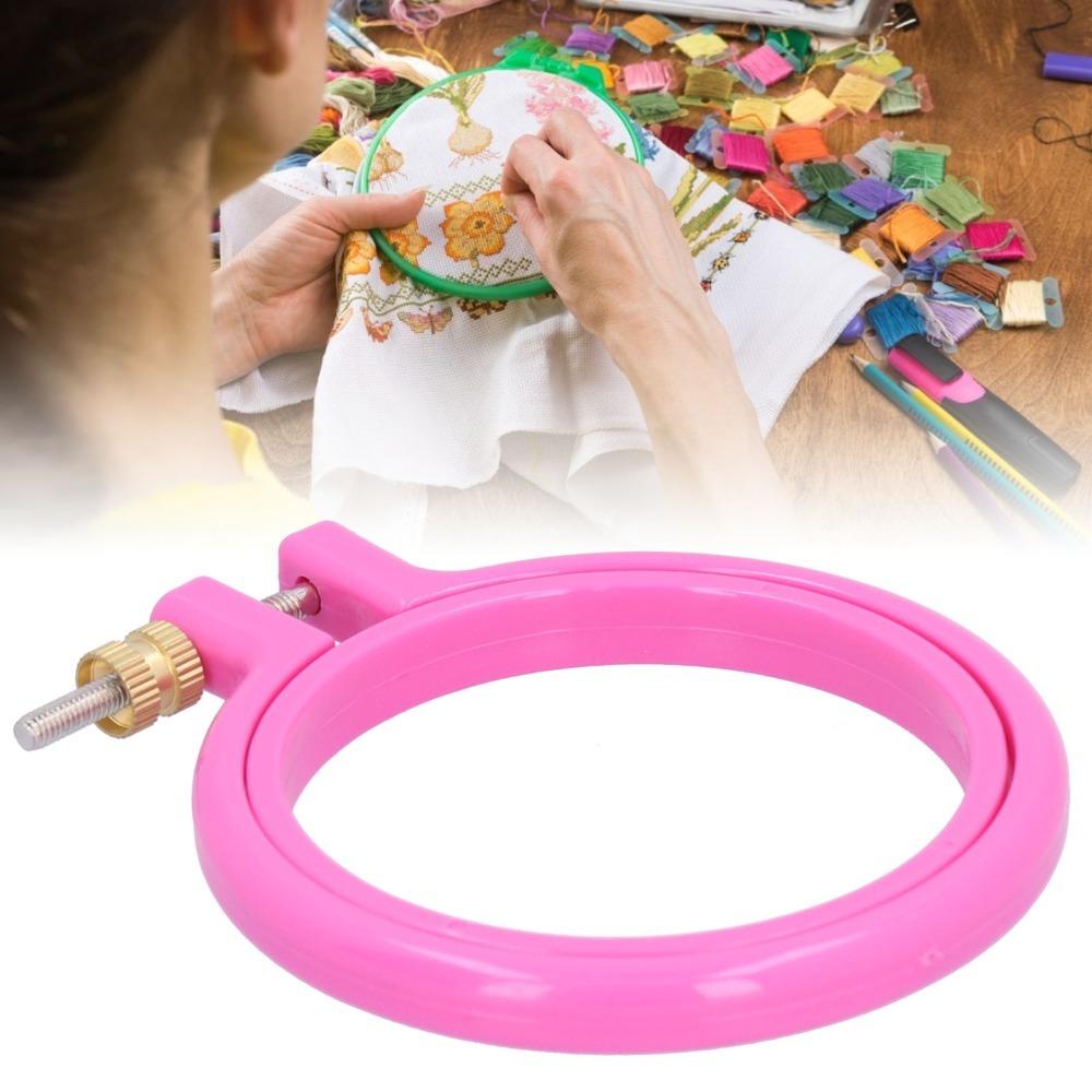 Colorful Embroidery Hoop Plastic Plastic Hoop Durable Cross Stitch Hoop For DIY Art