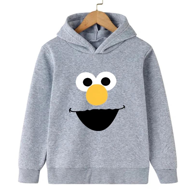Spring and Autumn Cartoon Print Children's Hooded Hoodie Top New Casual Fashion Kid Sweatshirt Coat Hooded Pullover