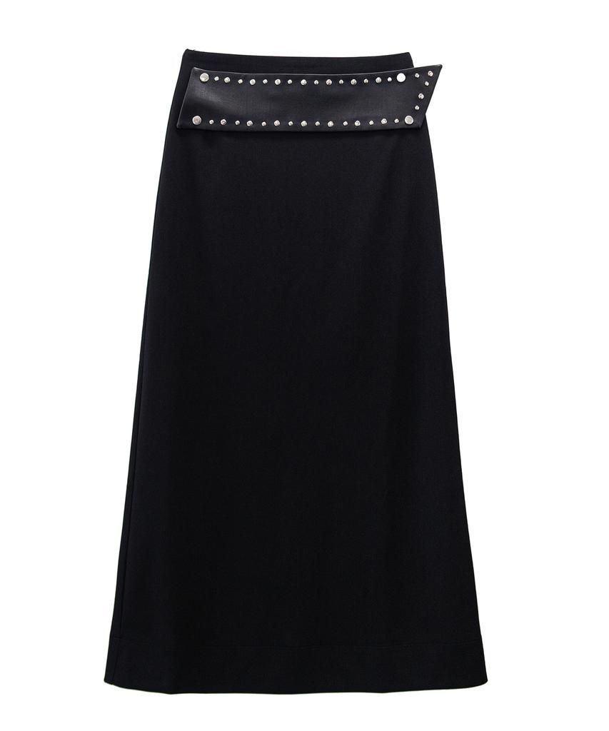 Yusim Rivet Panel Maxi Skirt