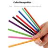 Early Learning Color Recognition Toy Fishbone Shape Wooden Fine Motor Training Educational Game For Children