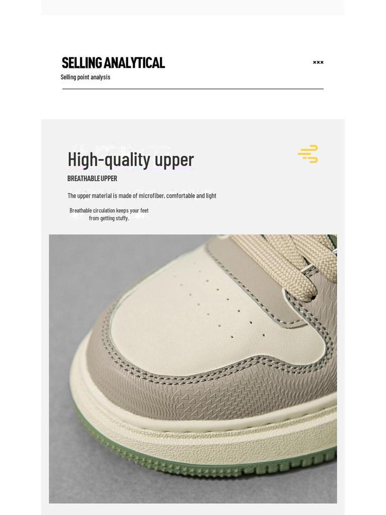 2023 Übergröße Herren-Sneakers: Echtes Leder im Hongkong-Stil, Weißes Sportschuhe mit dicker Sohle für Frühling/Sommer