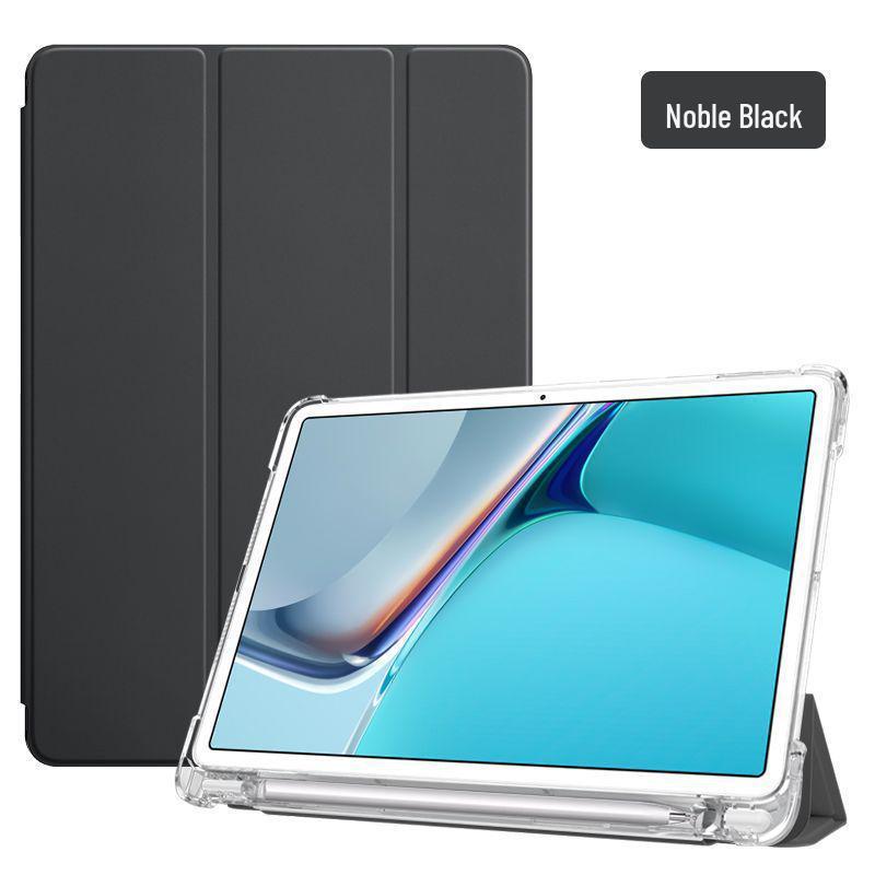 

Huawei SE/Qingyun C5e 10.4 Силиконовый чехол-книжка из кожи с прозрачной задней крышкой и слотом для стилуса