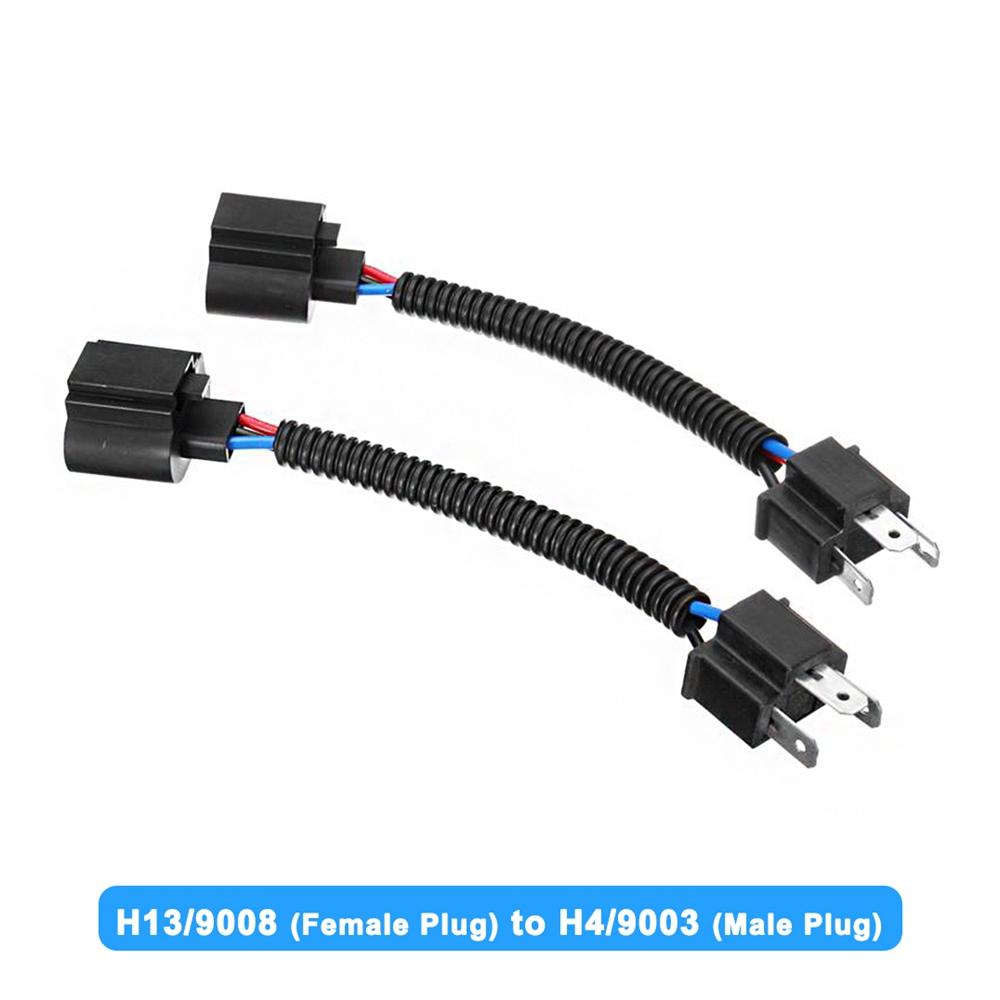 H11 to H1 Adapter Cable H7 Headlight Bulb Wire Car Fog Light Convert 9007 Socket Harness Moto Headlamp Ceramic Plug