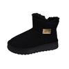thick-soled non-slip snow boots for women's 2025 new autumn and winter bread shoes, one pedal, piled and thickened warm cotton shoes