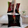 Alfred Hitchcock Cushion Cover Anti-dustmite Pillowcase Invisible Zipper Silky Short Plush Sofa Cushion Cover
