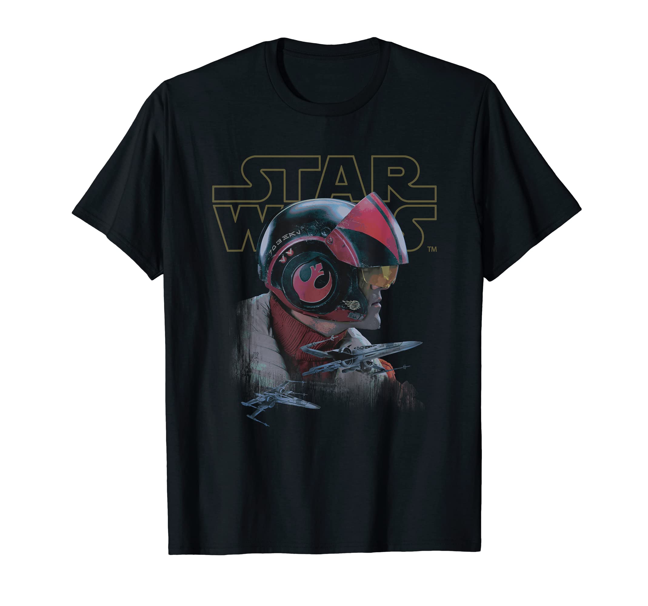 Star Wars The Force Awakens Poe Dameron X-Wing T-Shirt 4580₽