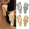 Comfortable Stud Earrings 1 Pair Geometric Irregular Design Metal Shape