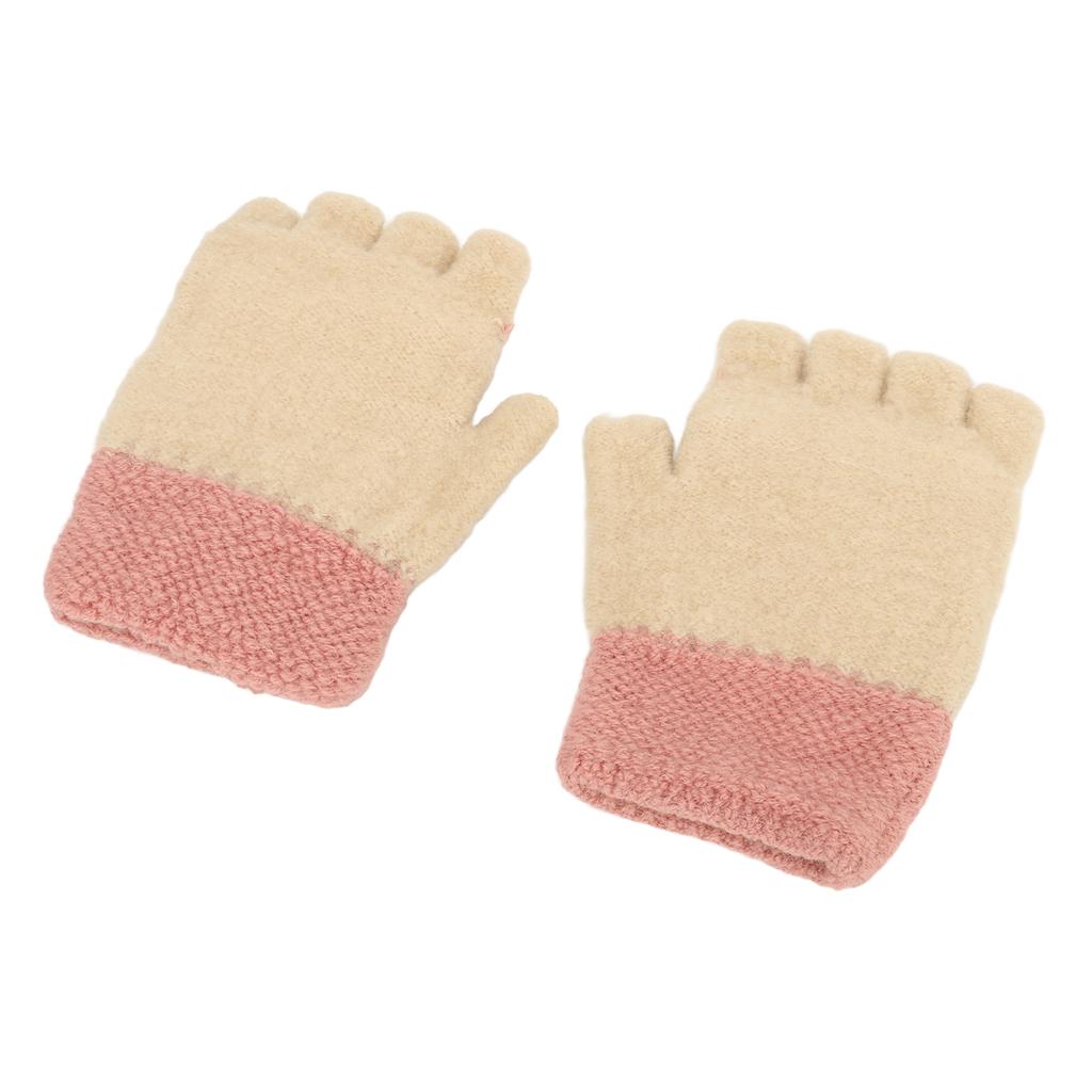 1Pair USB Heated Gloves Adjustable Temperature Electric Heated Gloves for Ski Hiking Cycling 5V Pink