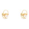 Light Luxury Niche Design Shell Flower Ball Earrings for Women Ins Trendy Internet Celebrity Same Style Flower Earrings