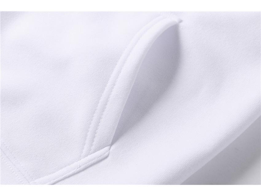 Cross2024 Men's Solid Color Korean Style Loose Hooded Pullover Sweatshirt - Spring & Autumn Trend