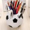 1 Cartoon Soccer Pen Holder, Multifunctional Office Desk Storage Rack, Suitable for Office Supplies, Portable