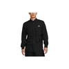 Nike Solid Color Logo Polo Pocket Button Jacket Men Jacket Black DN3937-010