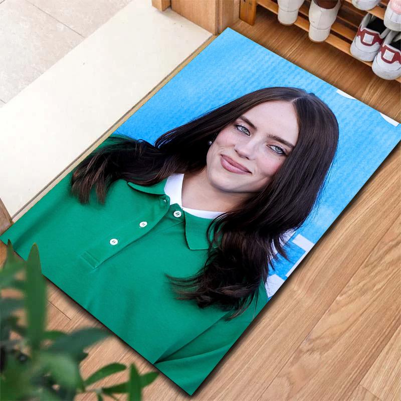 Billie Eilish Carpet Rug for Living Room Bedroom Home Sofa Decoration,Kids play Non-slip Floor Mat
