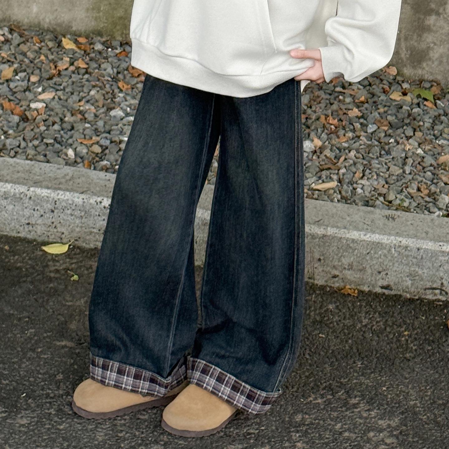 

Осень 2025 Спортивный комплект-двойка для девочек: Стильное худи и джинсы 140 cm