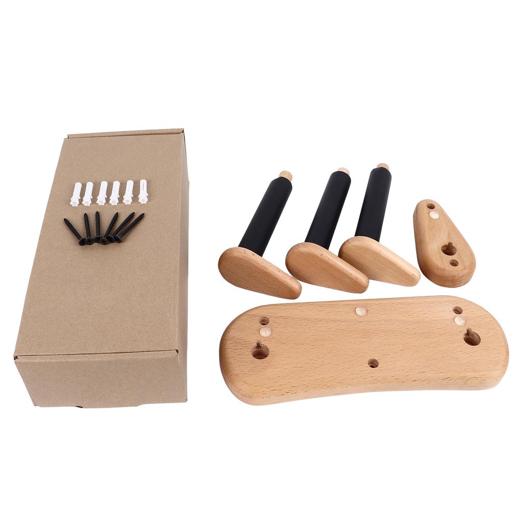 Holz E-Gitarren Wandhalterung Horizontal Universal Platzsparend Geteilt Bass Akustikgitarre