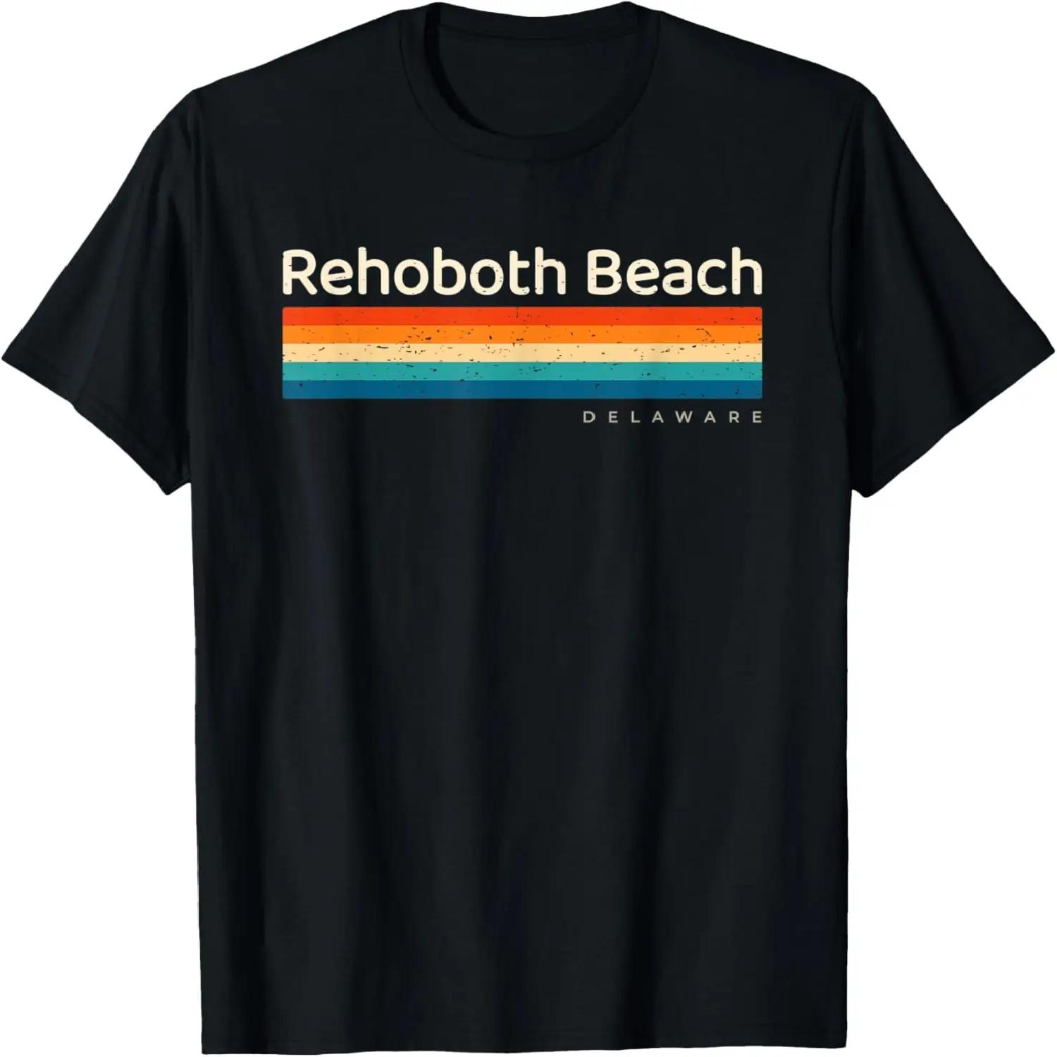 Rehoboth Beach DE Delaware Retro Design T-Shirt S чёрный