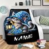 The Cat Carrying The Lamp Customize Your Name Blanket Warm Comfortable And Soft Blankets Are Suitable For Home Lunch Break Blanket Office Sofa Sofa