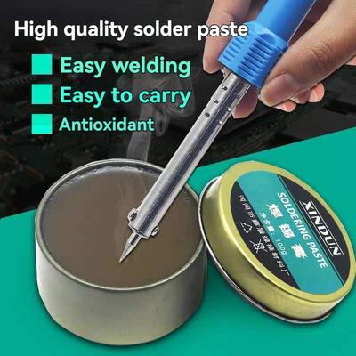 Umweltfreundliche Lötpaste Lötpaste Kolophonium Flussmittel Schweißzubehör Schweißöl Eisenbox 100G Flasche
