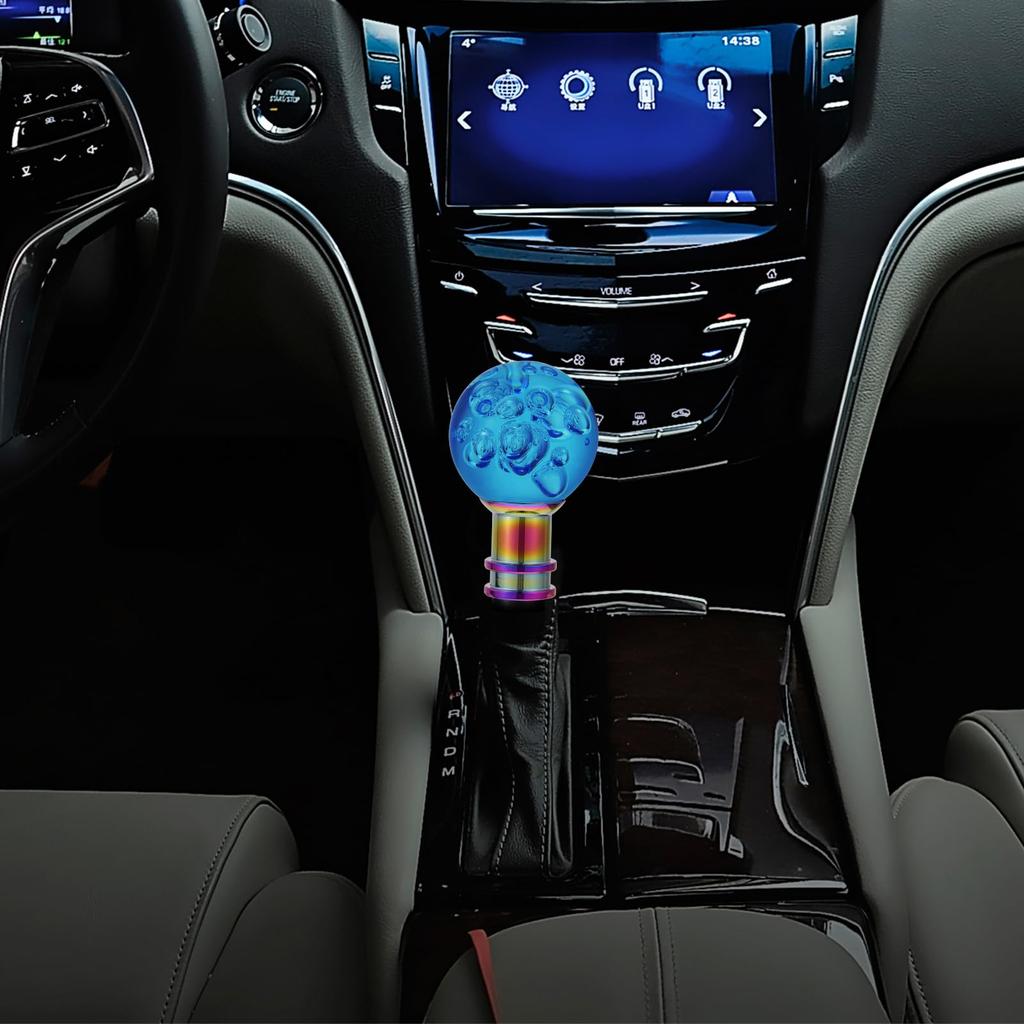 Ledmomo Crystal Foam Shift Knob with 3 Adapters for M8 M10 M12 Universal Truck Auto Car