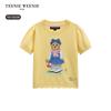 Teenie Weenie Kids' Girls' Playful Puff Sleeve Short Sleeve Sweater