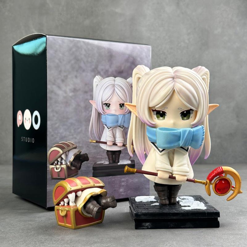 Winter Frieren Q Luxury Magic Girl Anime Figure - Desktop Ornament