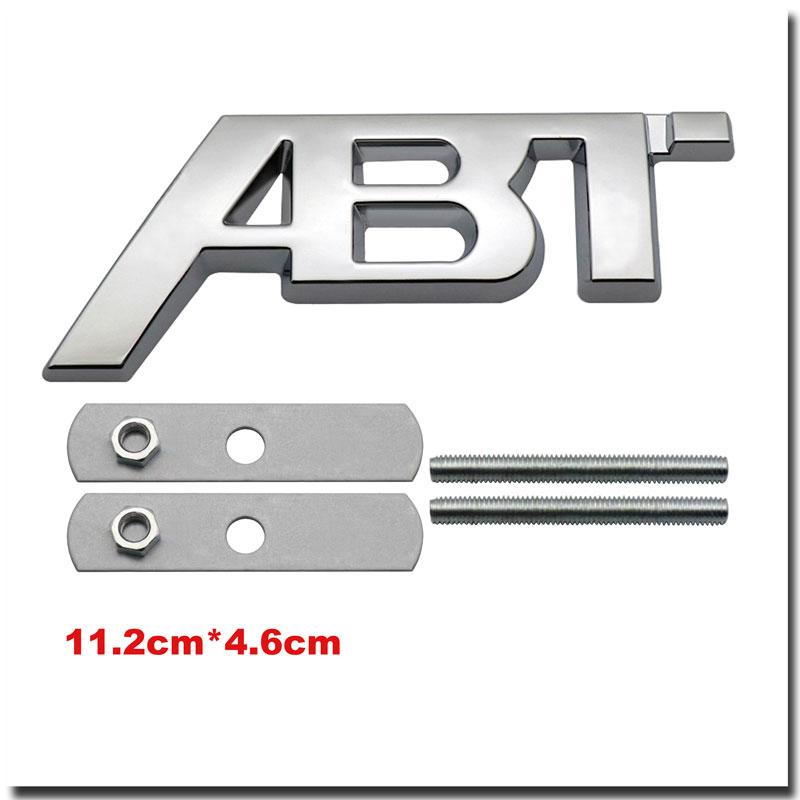 3D Metal ABT Car Trunk Sticker For Golf Polo Sagitar A3 A4 A5 A6 Intake Grille Decoration Accessories
