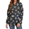 Women's Fashion Daily Versatile Casual Crewneck Sweatshirts Long Sleeve Printed Top Sweatshirts