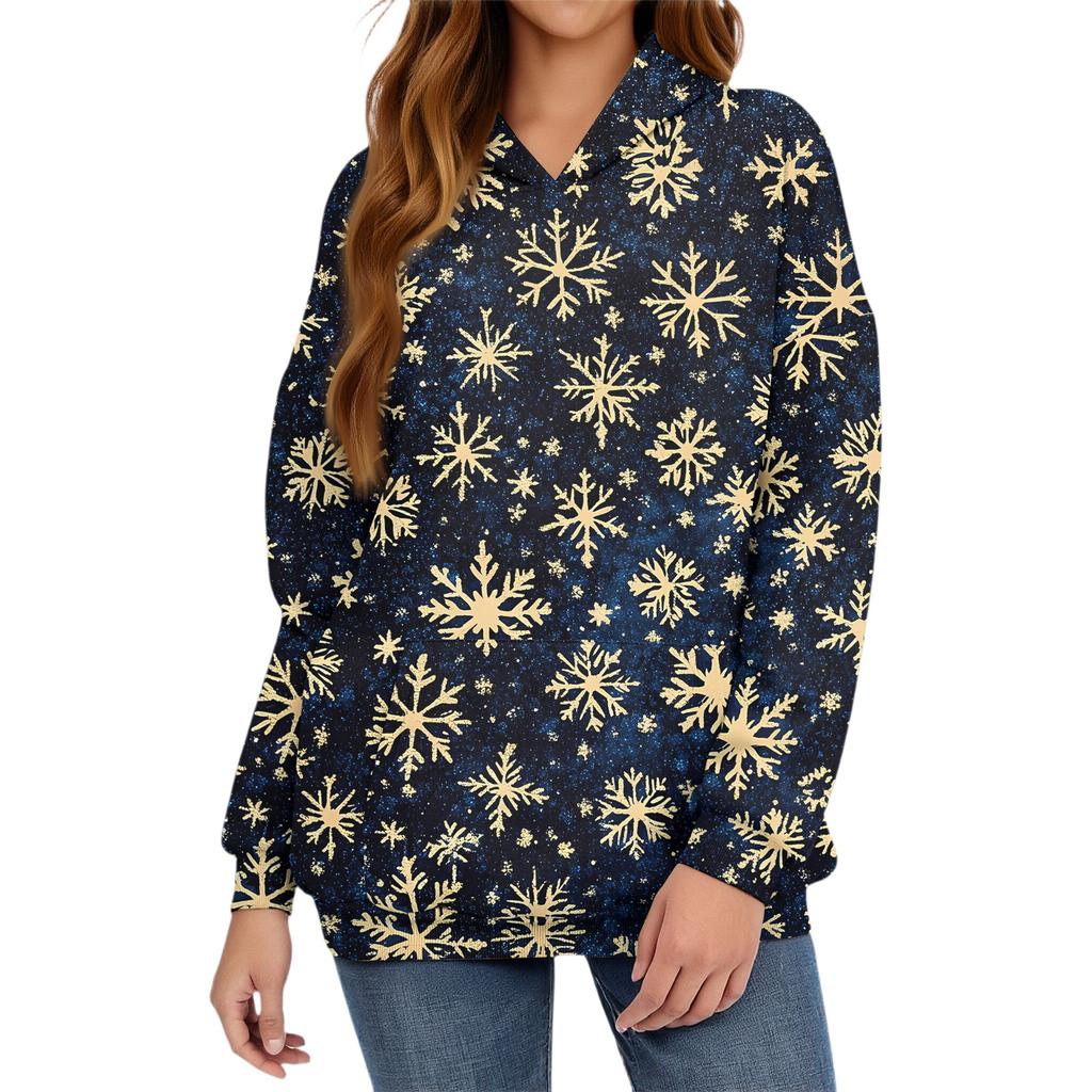 Women's Fashion Daily Versatile Casual Crewneck Sweatshirts Long Sleeve Printed Top Sweatshirts