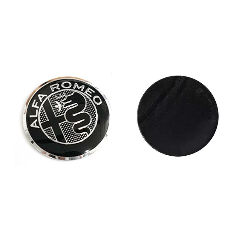 1Pcs 40mm For Alfa Romeo Mito Giulia Giulietta 147 156 166 159 Stelvio Sportiva 4C 8C GT Car Steering Wheel Logo Badge Sticker