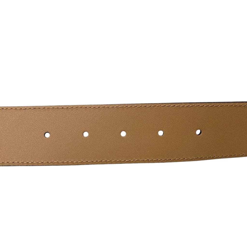 Used GUCCIbelt Pink beige/Brown Leather Women
