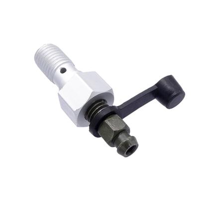 1pc di Alluminio Del Motociclo Cilindro Maestro del Freno Pinza Vite di Spurgo Tettarelle da biberon M10x1.25mm Banjo Bolt + Tappo Antipolvere Moto Universale