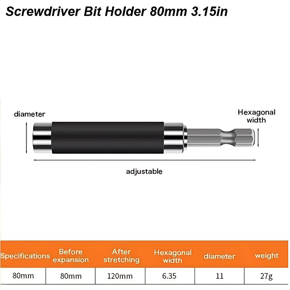 

1/3 шт 80/120/140 мм быстросъемный магнитный держатель бит для отвертки 1/4 шестигранный хвостовик удлинитель стержня для электродрели