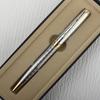 Luxury Metal Ballpoint Pen Stainless Steel Golden Trim Gift Writing Stationery Office School Supplies