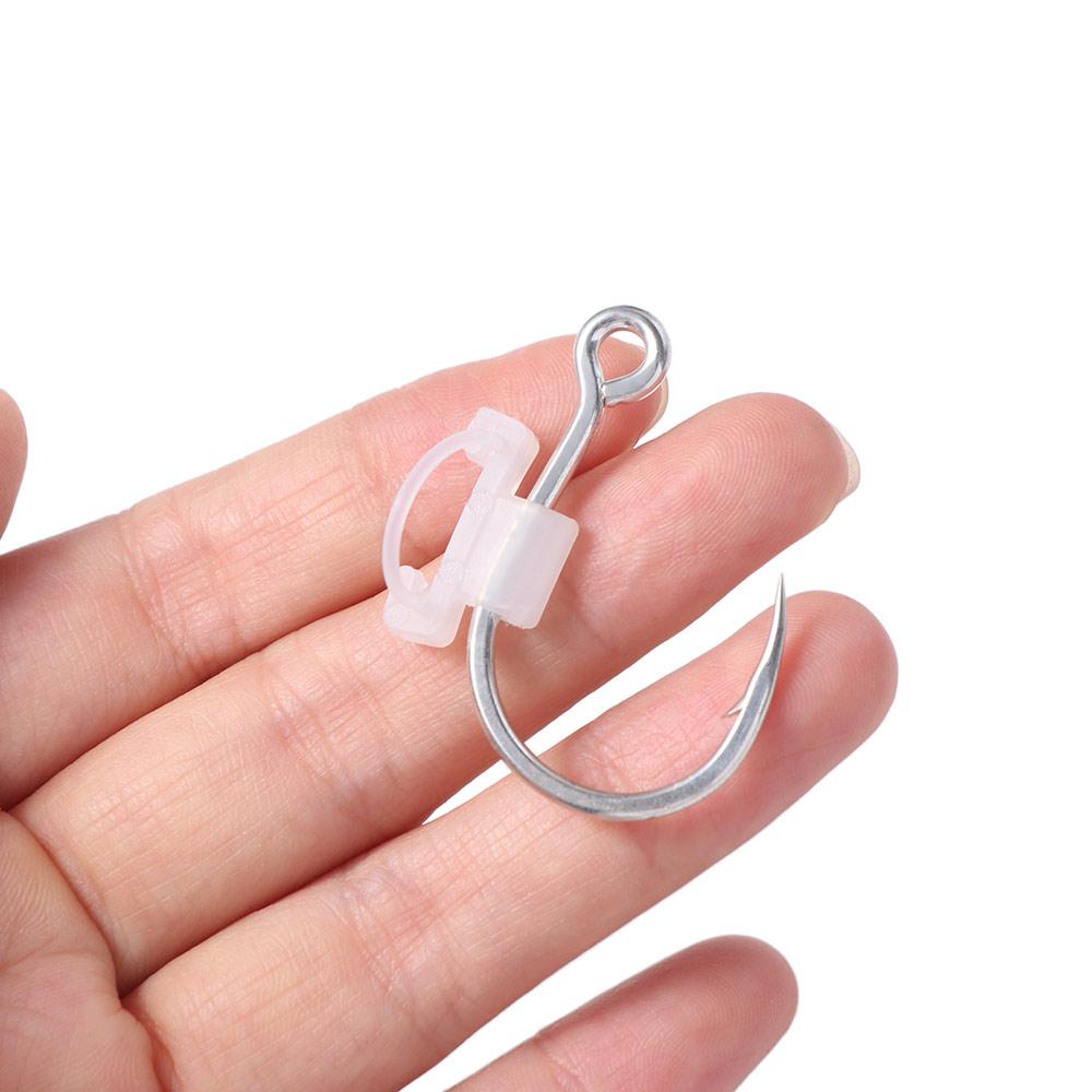 10Pcs High Strength Luminous Live Shrimp Fishing Hooks Fishing Fixed Hooks  Grouper