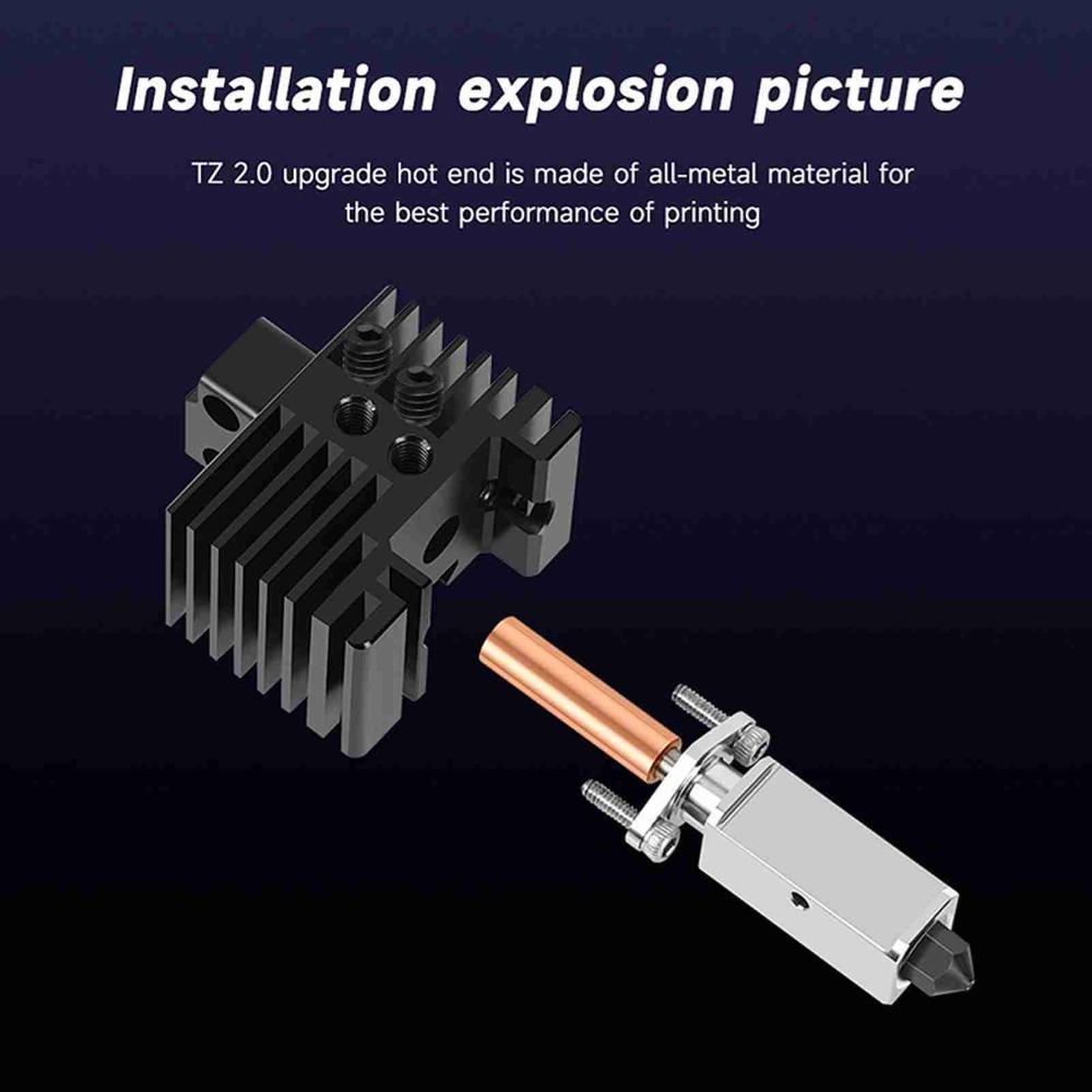 Upgraded Version 3D Printer Hotend Kit Carbon Combo 3D Printing Part for Bambu Lab X1C/X1E