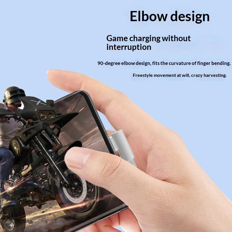 120W 6A Usb Type C Fast Charging Cable 90 Degree Elbow For Phone Fast Charging Usb To Type C Data Wire Right Angle