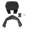 Motorcycle Passenger Backrest Cushion Soft Sponge PU Leather Rear Seat Backrest Pad with Bracket Replacement for