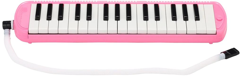 KC Kyoritz Melody Piano 32 Keys Melody Harmonica Pink Name Label P3001-32K/PK (Do-Re-Mi Labels, Cloth, Included)
