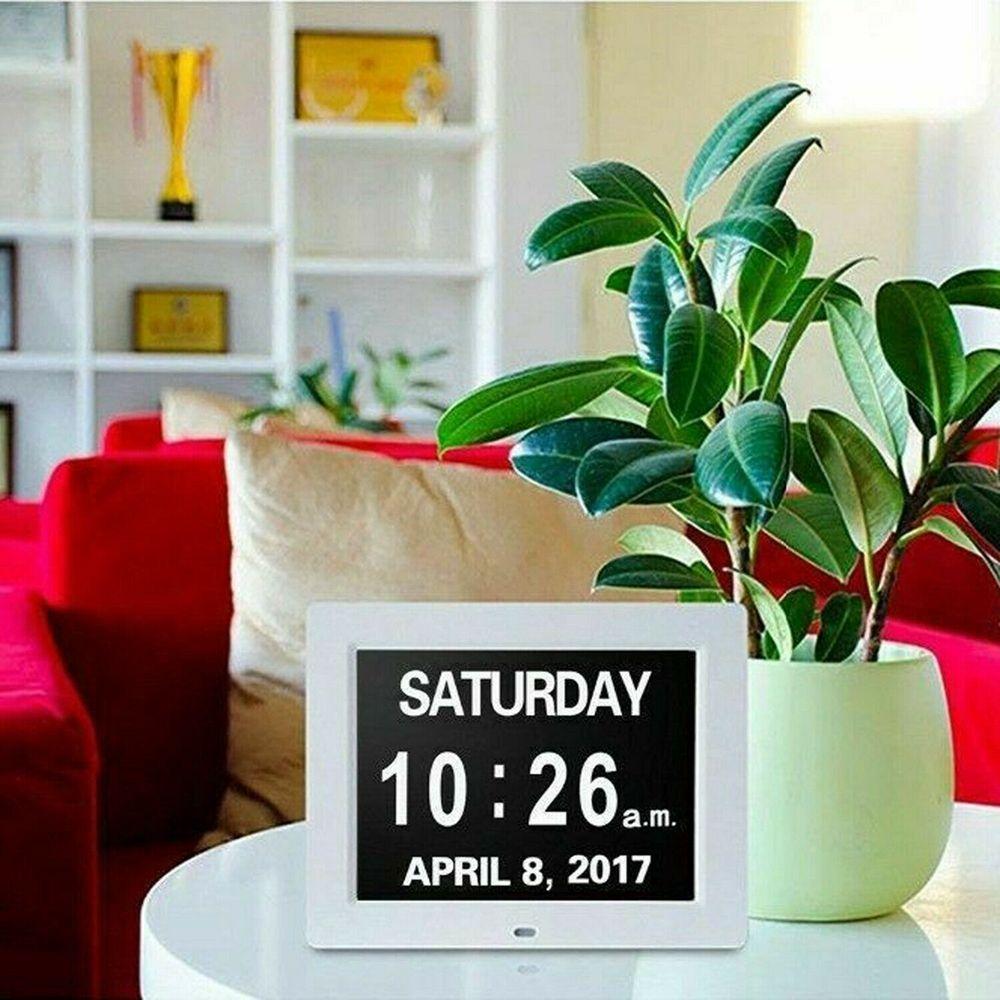 Elektronischer Tag Monat Jahr Großer Tisch Demenz Zeit Kalender Heimdeko Wecker Digitaluhr