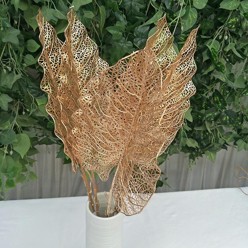 New Gold Simulation Plant Fake Bouquet Room Decoration Flower Arrangement Scattered Tail Sunflower Mulberry Leaf Persian Willow