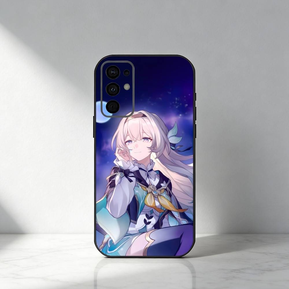 

HSR Game F-Fire-fly Mecha Girl Phone Case For Samsung S25,S24,S21,S22,S23,S20,Ultra,S26,Plus,Fe,Note,5G Black Cover Samsung S30Ultra5G
