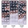 Nail Stamping Plates Set Silicone Sponge Brush Polish Transfer Stencils Flower Butterfly Geometry Template Nail Tool