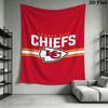 Kansas City Chiefs Wall Tapestry Aesthetic Wall Hanging Printed Fabric Blanket Decorative Tapestries for Bedroom Living Room Home Decor