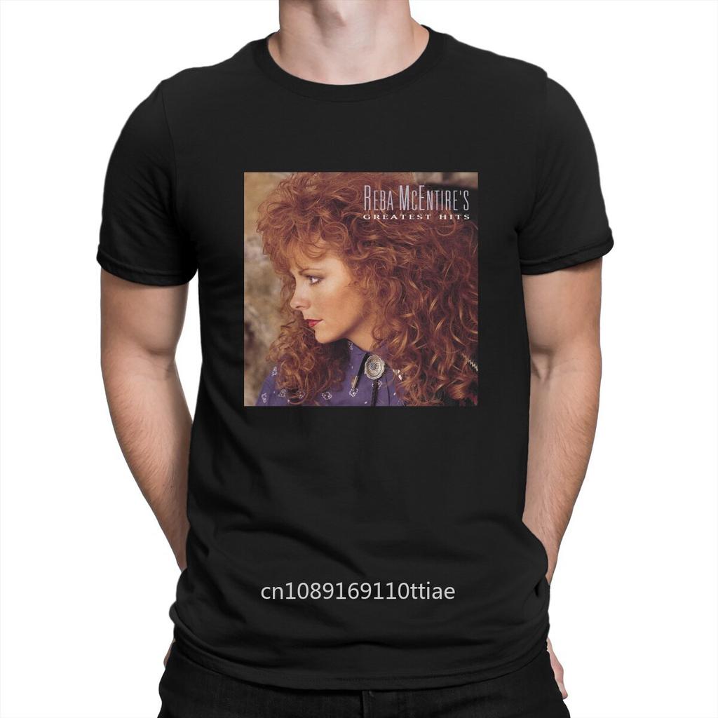 Men Greatest Hits T Shirt R-Reba Mcentire Music Cotton Tops Fun Short Sleeve Round Neck Tee Shirt Adult T-Shirt