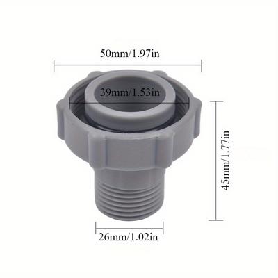 1PC Swimming Pool Drain Fitting Connector For P6A1420 Pools Connect To The Bottom Of The Pool