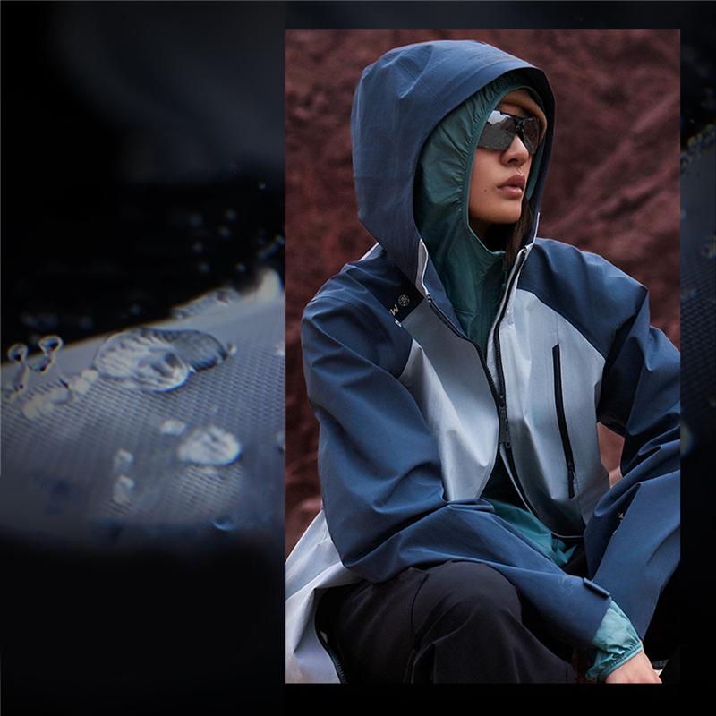 Li-Ning Unisex CF Shuo Wanlong Jia Waterproof Windbreaker Dark Blue AFDT825-2