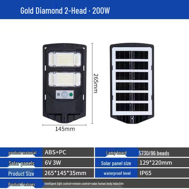 OEING Outdoor Motion Sensor Solar Street Light