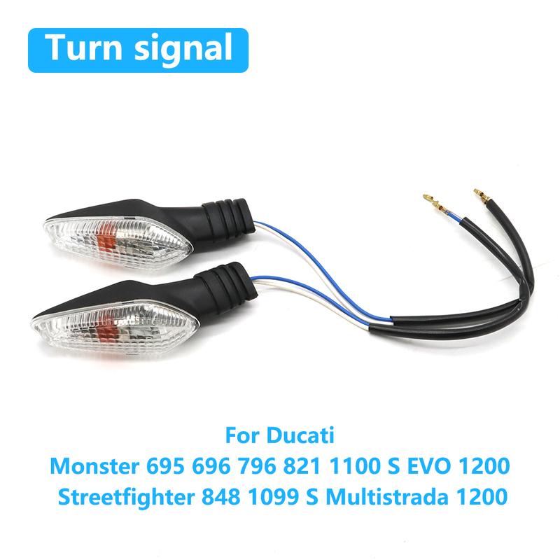 Motorrad Front Heck Blinker Leuchte Indicator Lampe Für Ducati Monster 695 696 796 821 1100 S EVO 1200 Streetfighter 848 1099