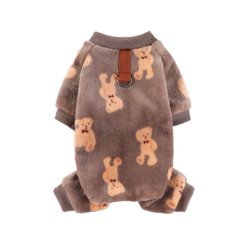 Fashion Winter Warm Dog Jumpsuit Fleece XS-4XL Pet Dog Clothes Chihuahua Poodle Costumes Pajamas Coat For Small Medium Dogs