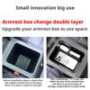 For Leapmotor B10 Car Armrest Storage Box Organizer Non-slip Waterproof Center Console Case Tray Car Interior Modification
